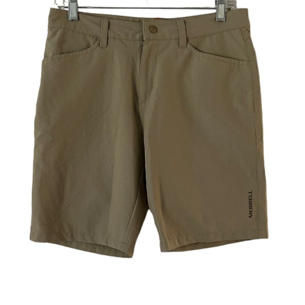 Merrell Hiking Shorts Size 4 Tan Nylon 9 Inch Inseam